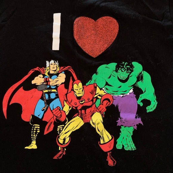 WOMENS MARVEL AVENGERS T-SHIRT - Picture 2 of 3